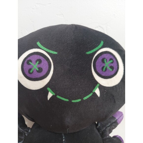 Kellytoy Spider Vampire Buttons Orange Black Purple Plush Halloween - Picture 3 of 10